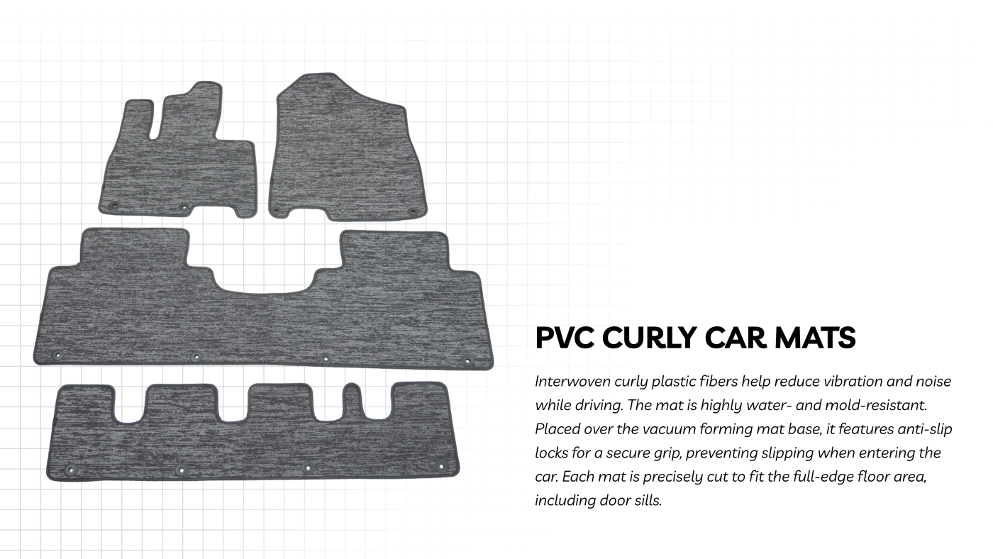PVC CURLY CAR MATS