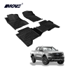 All-weather 3D Floor Mats Perfect Fit for Ford Ranger - Injection Molding Mat 1 3d floor mats FORD RANGER ZINGMOVE