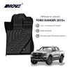All-weather 3D Floor Mats Perfect Fit for Ford Ranger - Injection Molding Mat 9 3d floor mats FORD RANGER 2023+ ZINGMOVE