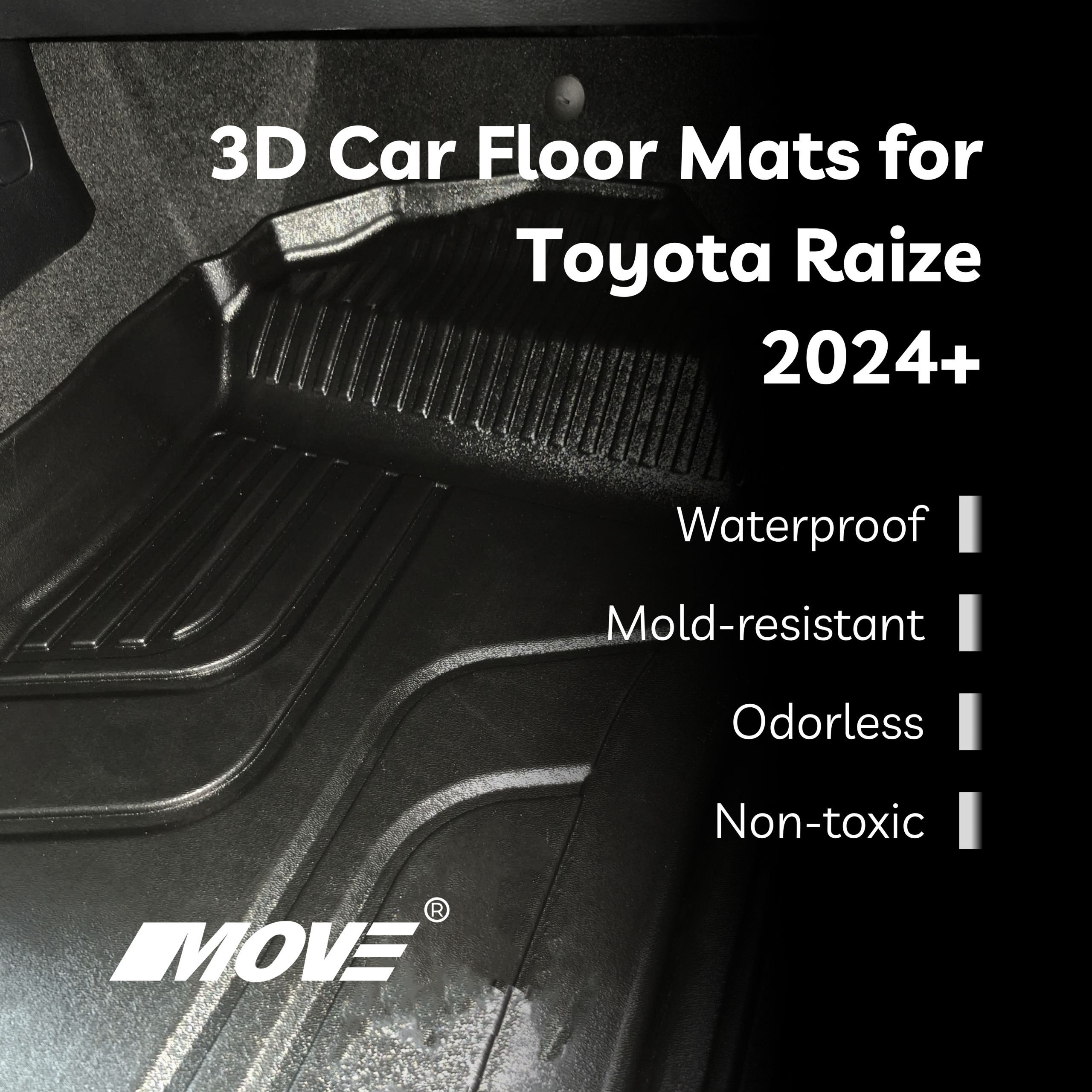 All-Weather 3D Floor Mats Perfect Fit for Toyota Raize 20 All-Weather 3D Floor Mats Perfect Fit for Toyota Raize