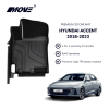 All weather 3D floor mats perfect fit for Hyundai Accent (2018 - 2023)