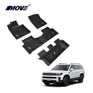 All weather 3D floor mats perfect fit for Hyundai Santa FE (2019 - 2020)