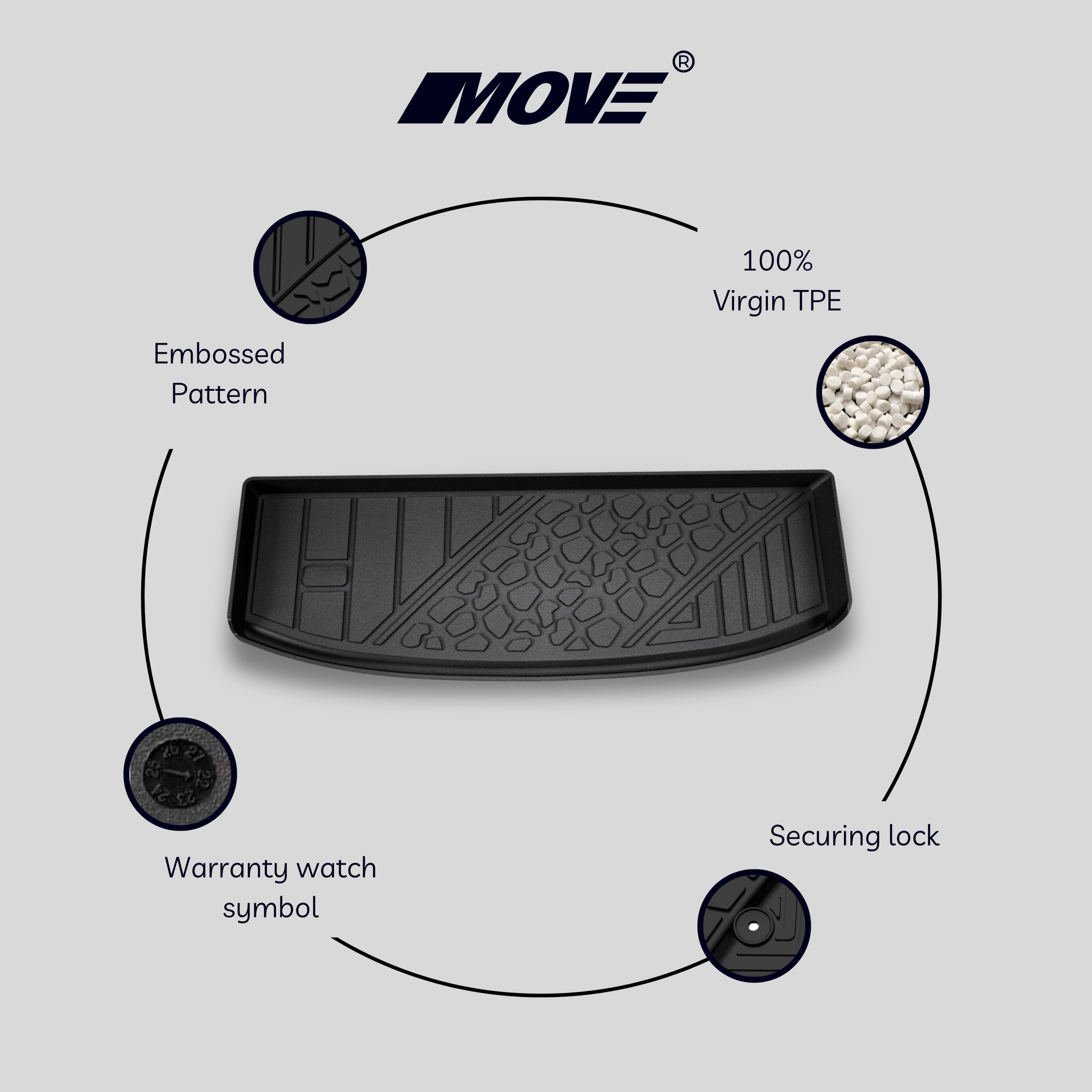 3d trunk mats Zingmove FORD EVEREST 2023+ INJECTION