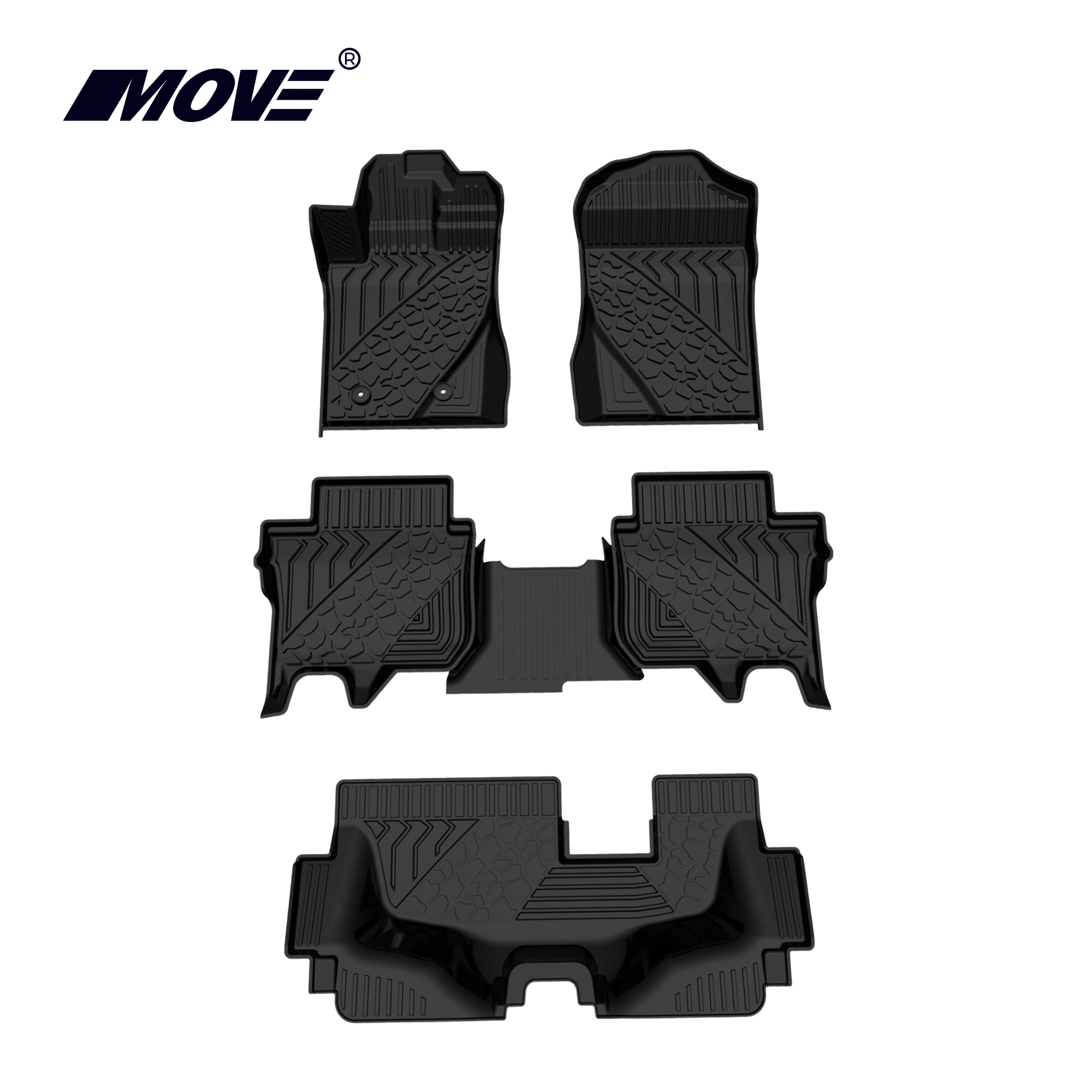 All-weather 3D Floor Mats Perfect Fit for Ford Everest 17 3d Car Floor Mats Ford Everest ZINGMOVE