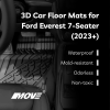 All-weather 3D Floor Mats Perfect Fit for Ford Everest 11 ZINGMOVE-PROS