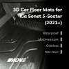 All weather 3D floor mats perfect fit for Kia Sonet