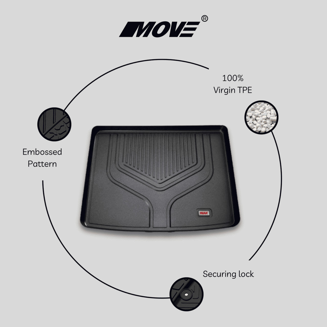 All-Weather 3D Trunk Mat Perfect Fit for Mazda CX-30 14 All weather 3D trunk mat perfect fit for Mazda CX-30